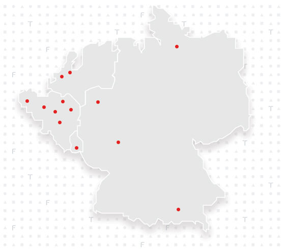 An overview of the 13 TriFinance offices