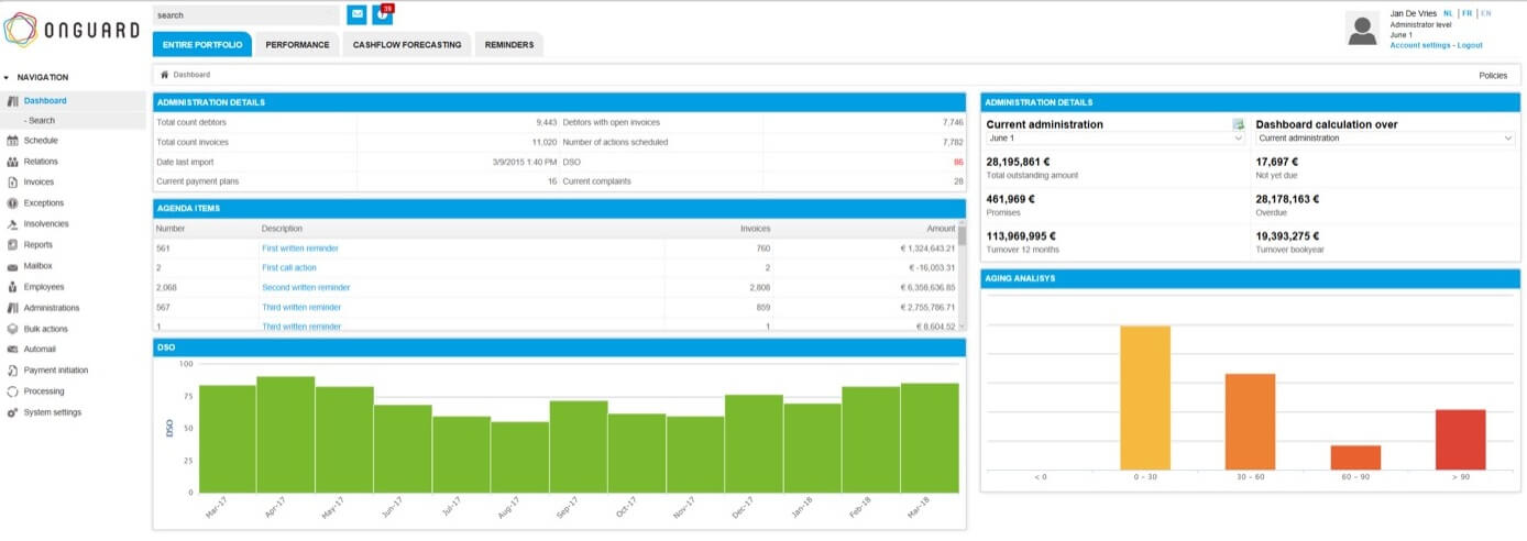 Best of breed credit management tools have strong communication options to follow up on customers