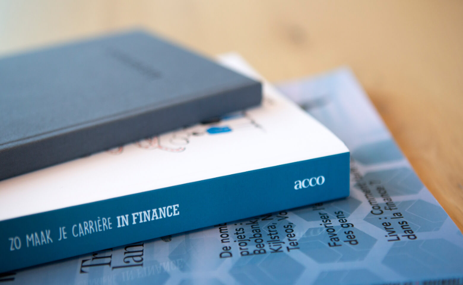 The book 'Zo maak je carrière in finance' relates the career lessons of 30 CFO's.