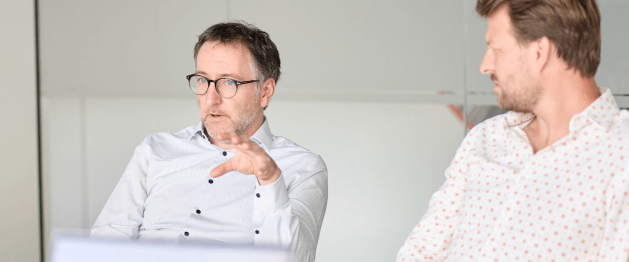Maarten Lauwaert, Expert Practice Leader Data & Analytics (left)